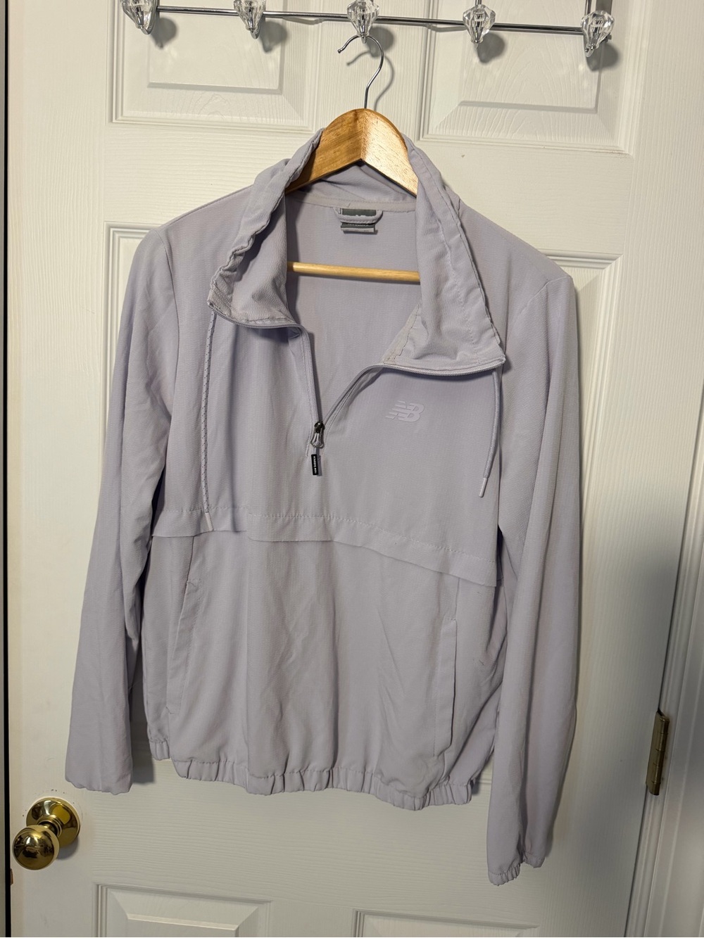 New Balance Women's Lavender Quarter-Zip Utility Jacket